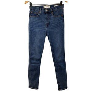 Aritzia Denim Forum The Lola Mid Rise Skinny 28L Jeans size 27